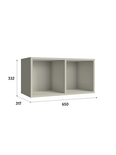 Полка П-01 глиняный серый