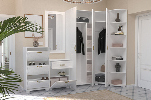 Тумба «Монблан» МБ-31К белое дерево