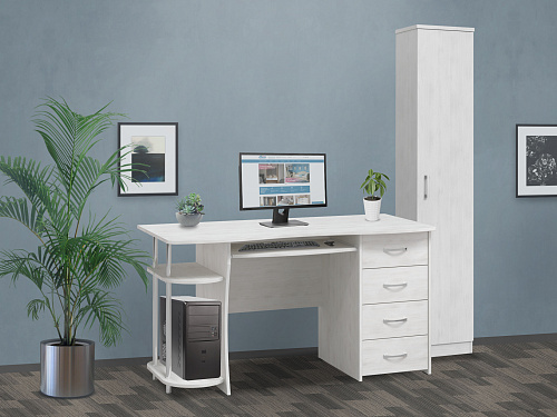 Комплект мебели для офиса С-222БН+ВИ-7 северное дерево светлое