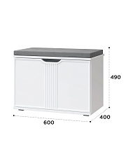 Комплект мебели для прихожей Эмилия ЭЛ-024 белый структурный/меренга