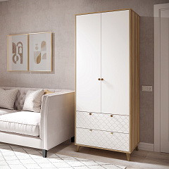 Шкаф Велламо ВО-07 блэквуд ячменный/бланж