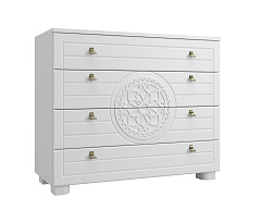 Комод «Монблан» МБ-37К белое дерево
