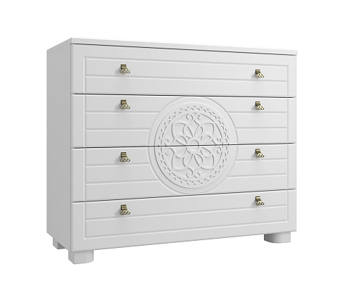 Комод «Монблан» МБ-37К белое дерево