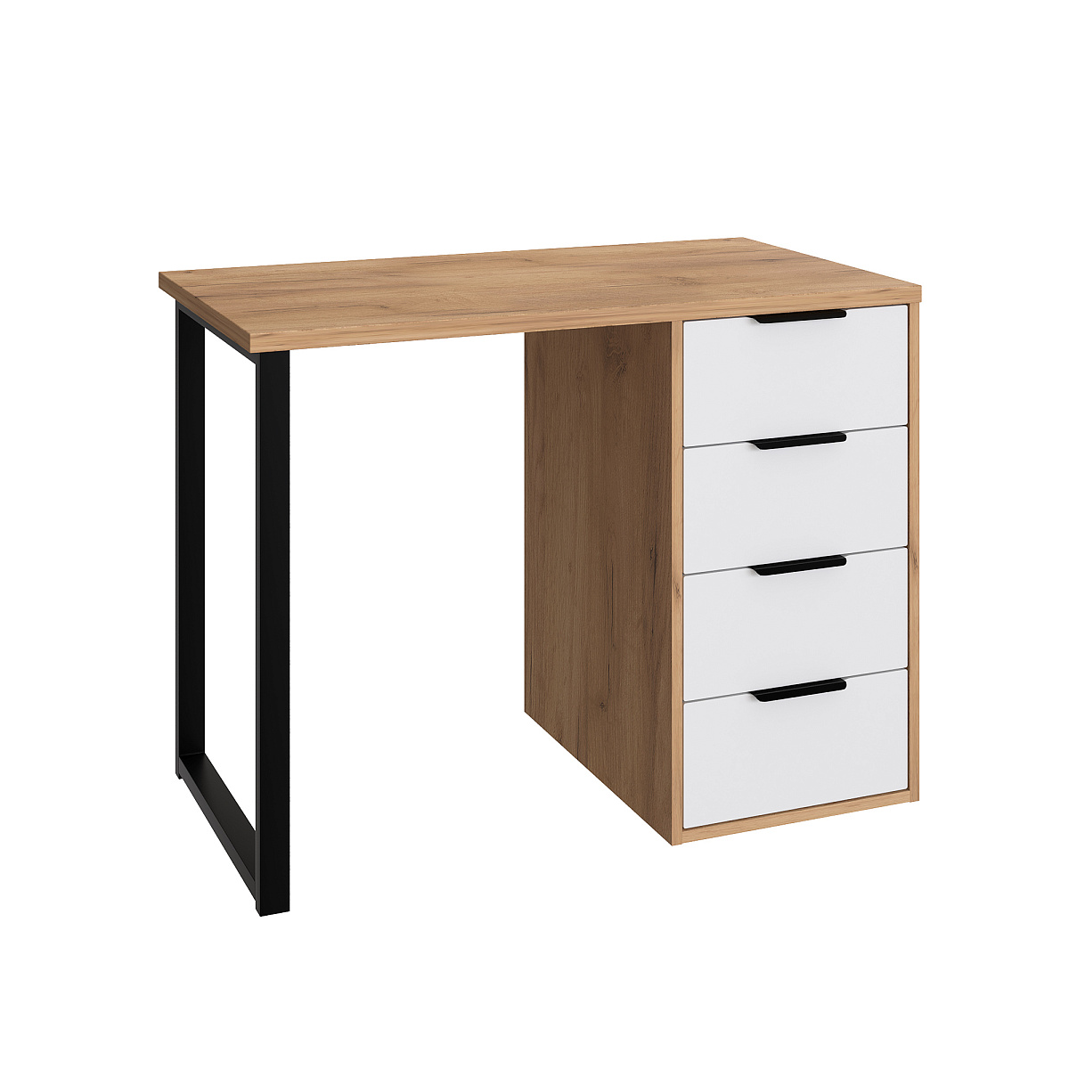 Стол С-404 дуб крафт золотой/меренга (1000х550)