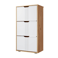 Тумба Эмилия ЭЛ-43 дуб крафт золотой/меренга