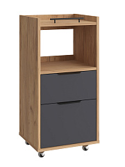 Тумба комбинированная К-33 дуб крафт золотой/графит