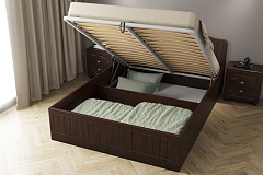 Кровать Монблан МБ-608К (2000х1200) венге/орех шоколадный