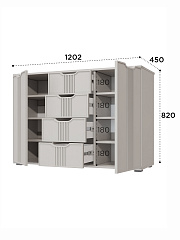 Комод Эмилия ЭЛ-21 кашемир/шарли керамика