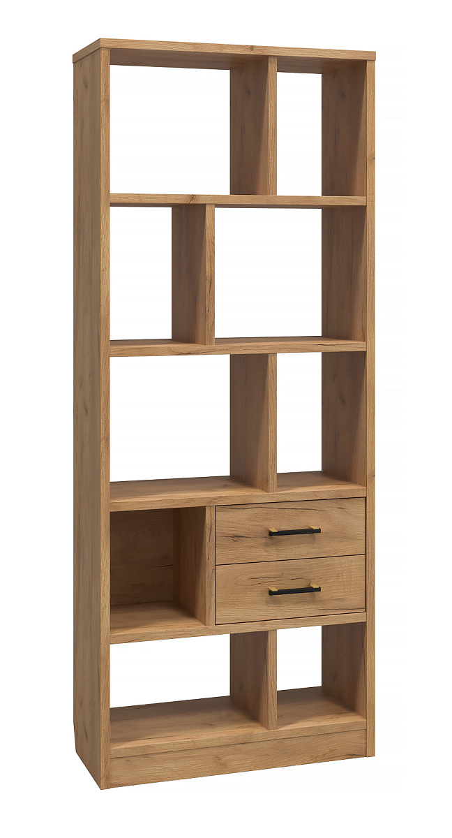 Стеллаж Виктория ВИ-2К дуб крафт золотой 