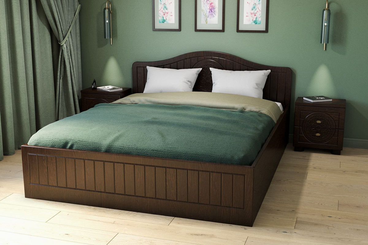 Тумба прикроватная «Монблан» МБ-38К венге/орех шоколадный