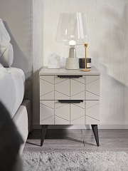 Тумба прикроватная Контемпо КТ-04 кашемир/шарли керамика