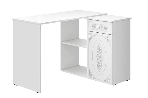 Стол угловой Ассоль АС-67 белое дерево