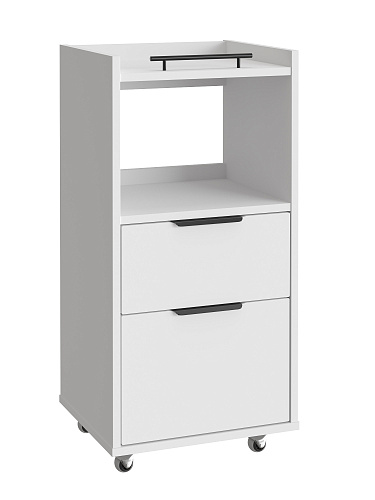 Тумба комбинированная К-33 белый структурный/меренга