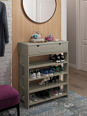 Тумба для обуви ДримСтар ДС-20 (800) глиняный серый/риолит