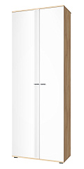 Шкаф для одежды Эмилия ЭЛ-13К глухой дуб крафт золотой/меренга