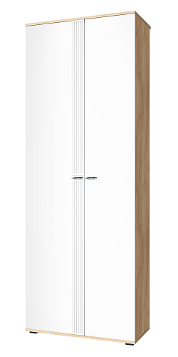 Комплект мебели для прихожей Эмилия ЭЛ-015 дуб крафт золотой/меренга
