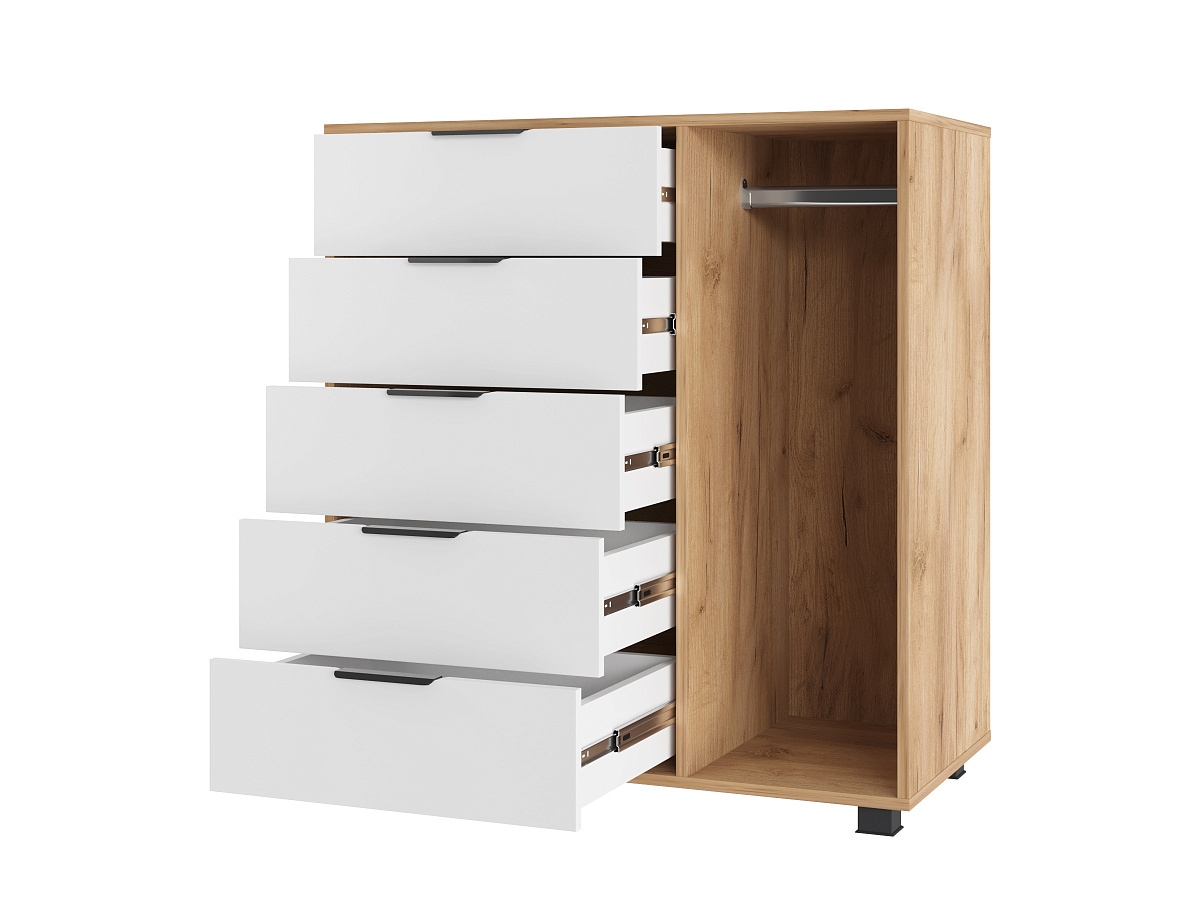 Шкаф комбинированный К-20 дуб крафт золотой/меренга