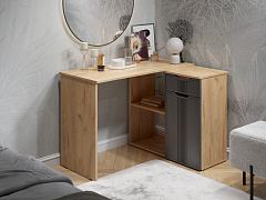 Стол угловой Эмилия ЭЛ-46 дуб крафт золотой/графит