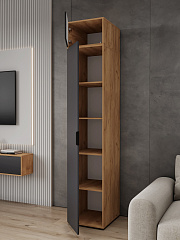 Антресоль Оптима ОП-10 дуб крафт золотой/графит