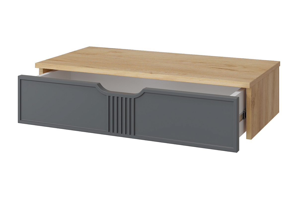 Тумба подвесная ЭЛ-22 дуб крафт золотой/графит