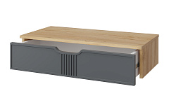 Тумба подвесная ЭЛ-22 дуб крафт золотой/графит