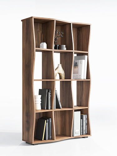 Стеллаж Контемпо КТ-02 дуб барокко янтарный