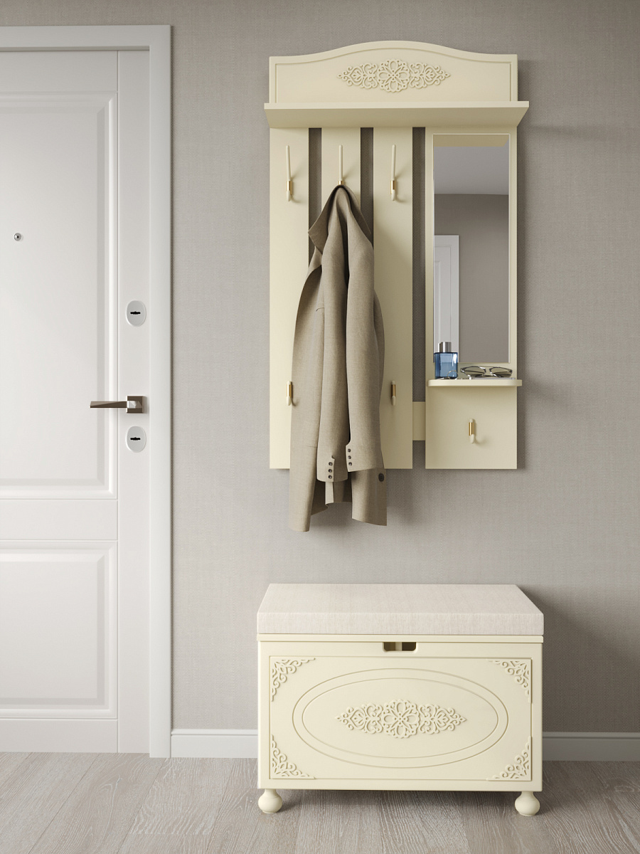 Вешалка Ассоль плюс АС-76 ваниль