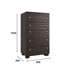 Комод «Монблан» МБ-35К венге/орех шоколадный