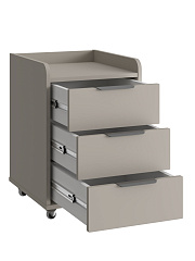 Тумба мобильная К-56 глиняный серый/риолит