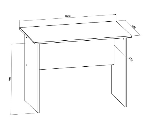 Стол письменный ОФ-111К венге