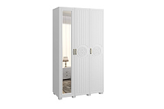 Шкаф «Монблан» МБ-24К комбинированный белое дерево