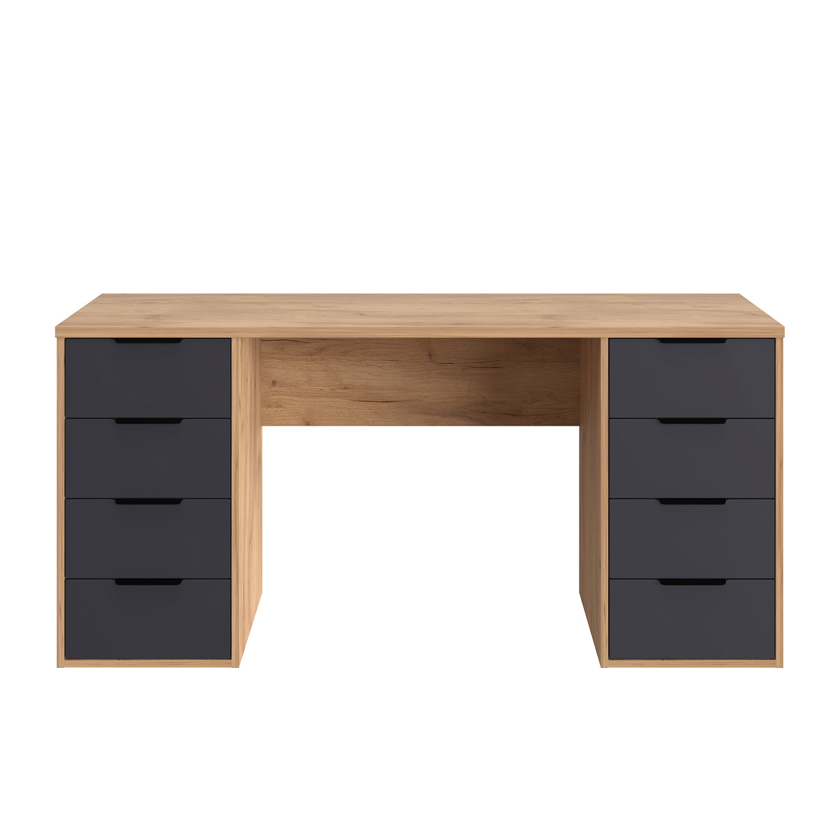 Стол С-403 дуб крафт золотой/графит (1600х550)