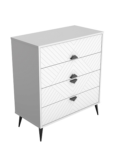 Комод Астрид АР-02 белый бриллиант/бланж