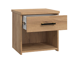 Тумба прикроватная с ящиком Виктория ВИ-16 дуб крафт золотой