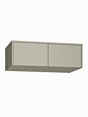 Шкаф с антресолью Оптима ОП-125 глиняный серый/риолит