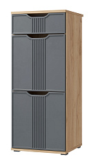 Комплект мебели для прихожей Эмилия ЭЛ-003 дуб крафт золотой/графит