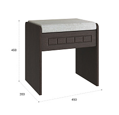 Банкетка Монблан МБ-90К венге/орех шоколадный