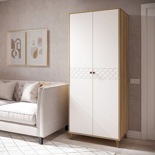 Шкаф Велламо ВО-06 блэквуд ячменный/бланж