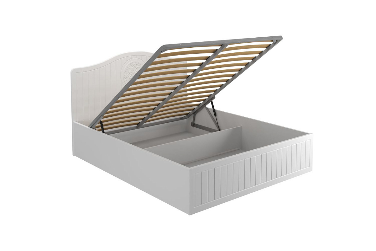 Кровать «Монблан» МБ-606К (2000х1600) белое дерево