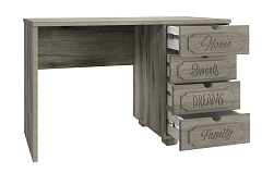 Стол письменный ДримСтар ДС-3 дуб эвок/дуб сонома темный