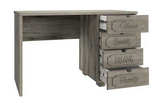 Стол письменный ДримСтар ДС-3 дуб эвок/дуб сонома темный