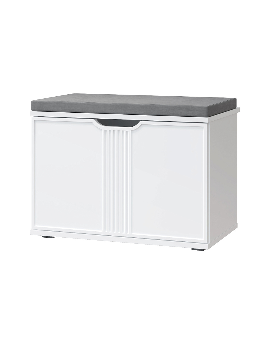 Комплект мебели для прихожей Эмилия ЭЛ-024 белый структурный/меренга