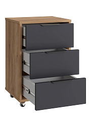 Тумба мобильная К-54 дуб крафт золотой/графит