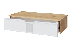 Тумба подвесная ЭЛ-22 дуб крафт золотой/меренга