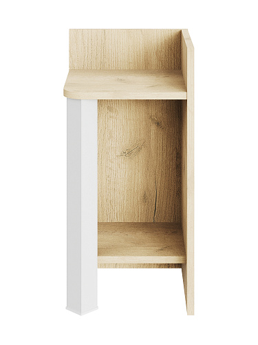 Этажерка Э-01 дуб крафт золотой/белый