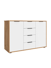 Комод Оптима ОП-17 дуб крафт золотой/меренга