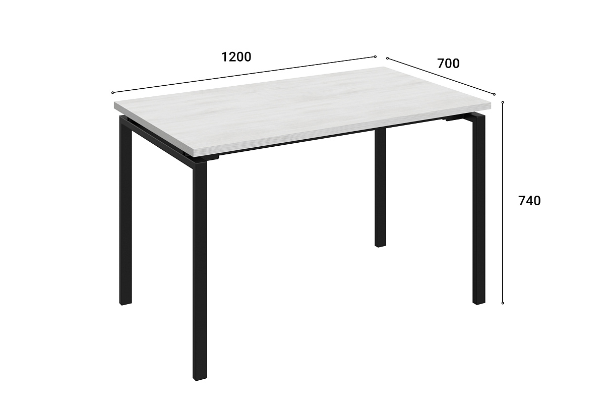 Стол Виктория ВИ-50К северное дерево светлое