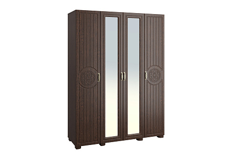 Шкаф «Монблан» МБ-25К комбинированный венге/орех шоколадный