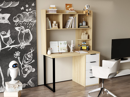 Полка П-101 блэквуд ячменный (1194*240)