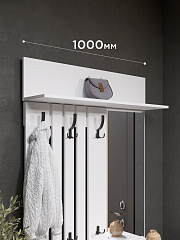 Полка Эмилия ЭЛ-10 белый структурный/меренга